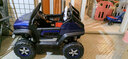 巨龙乌尼莫克奔驰儿童电动汽车遥控小孩坐双人摇摇车大g玩具越野童车 烤漆蓝顶配四驱避震+便携充电 实拍图