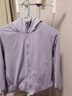 优衣库女装双面穿防风摇粒绒拉链连帽外套户外防水冬季新款479697 479697/71浅蓝紫色 M 实拍图