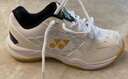 YONEX尤尼克斯羽毛球鞋yy入门级训练减震动力垫男女SHB101CR 白/金39码 实拍图