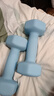 Ma fitness哑铃男士健身家用器材六角小哑铃5kg男生宿舍防锈纯铁4kg一对公斤 3KG*2只天空蓝-新手力量训练 蓝色 实拍图
