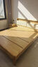 品族实木床多功能北欧主卧软靠双人床带夜灯储物 1.8*2.0米床榫卯床板 实拍图