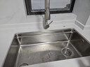 欧琳（OULIN）厨房水槽大单槽洗菜盆一体盆单槽304不锈钢台下盆 左/右下水 实拍图