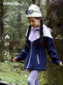 探路者（TOREAD）旗舰 儿童外套女中大童装秋冬季款保暖防风软壳运动服 风铃紫 160 实拍图