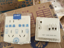 正泰（CHNT）开关插座墙壁面板家用86型面板一开单控八孔开关 白色NEG6-C43960 实拍图
