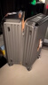 DULA五轮大容量行李箱杯架旅行箱充电拉杆箱密码箱皮箱子飒灰棕28英寸 实拍图