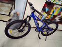 喜德盛（xds）青少年自行车小王子铝合金车架机械碟刹避震前叉7速变速 蓝/银 24寸轮径（身高135-150cm） 实拍图