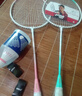 红双喜（DHS）羽毛球拍对拍套装含球训练比赛成人儿童学生防磨羽拍2支双拍 实拍图