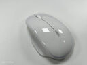 英菲克（INPHIC）M1二代无线蓝牙鼠标可充电办公轻音电量显示便携人体工学三模适用苹果惠普华为笔记本电脑ipad通用 【100%右手选这个+侧翼指托+光面】陶瓷白 实拍图