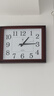 北极星（POLARIS）挂钟客厅钟表简约静音时钟时尚石英钟现代办公室挂表43*35cm木纹 实拍图