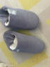 回力纯色全包棉鞋情侣室内外防滑保暖棉拖鞋HLX0233灰色40-41码 实拍图