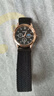 【网红爆款】商务腕表石英运动表休闲皮带男女手表 黑色 实拍图
