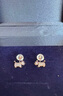 AGATHA/瑷嘉莎 镂空小狗银耳钉女士 新年生日礼物送女友闺蜜高级感耳饰 实拍图