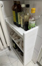 懒角落夹缝浴室置物架卫生间落地收纳架子可移动缝隙柜带轮小推车3层 实拍图