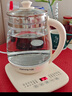 九阳（Joyoung）0胶水养生壶 1.5L煮茶器 玻璃花茶壶 316不锈钢烧水壶电热水壶 WY301 实拍图