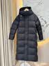 迪桑特（DESCENTE）迪桑特WOMEN’S SKI STYLE系列女士防泼水长款鹅绒羽绒服 BK-黑色 S (160/80A) 实拍图