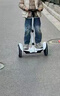 领奥电动儿童智能平衡车3-6-12岁体感10岁到15岁以上腿控成年人两轮自动手扶双轮新款平行车 K6旗舰白54V【三控+APP+炫光轮】 实拍图