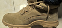 强人男靴3515户外作战靴绒面牛皮登山运动训练靴子 沙漠短靴 沙色 42 实拍图