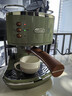 Delonghi/德龙复古系列 ECO310半自动咖啡机家用奶泡一体 泵压式不锈钢锅炉 意式美式拿铁浓缩咖啡 橄榄绿 实拍图
