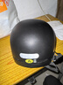青霄 安全头盔 标准款 新国标 3C认证 抗冲击包裹式防护 电男动女四季车骑通用 黑色透明镜片 实拍图