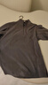 优衣库男装柔滑弹力摇粒绒半拉链套头衫/长袖25秋冬新款481184 08 深灰色 M /170/92A 实拍图