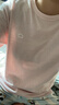 蕉内棉棉301H情侣居家T恤男女士100%纯棉无侧缝宽松圆领短袖睡衣夏季 【女士上衣】粉珍珠花灰 L 实拍图