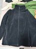 优衣库男装女装摇粒绒拉链茄克/长袖外套廓系夹克479792 09 黑色 L /175/100A 实拍图