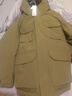 优衣库男装女装高级保暖羽绒茄克冰雪羽绒户外连帽外套477136 56 橄榄色 L /175/100A 实拍图