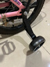 儿童自行车辅助轮通用16寸闪光轮6到12岁14/12/18/20小孩单车配件 【魅影黑】黑晶加宽闪光轮(一对装) 16寸三角加固支架 实拍图