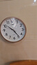 康巴丝（Compas）挂钟客厅静音简约客厅石英钟表挂墙时钟 c2855 金色 26cm直径 实拍图