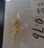 金小貅黄金蹦迪珠999足金爆闪雷瑟珠diy散珠5G足金手链金珠子女编绳送礼 0.8g,4mm蹦迪珠 实拍图