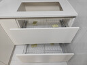 四季沐歌304不锈钢厨房拉篮橱柜抽屉式双层碗篮碗碟置物架柜内放碗架碗筷 【304不锈钢800柜体】亮银色加厚 实拍图