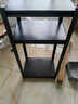 楚丰加厚货架置物架家用仓储仓库储物架地下室多层落地展示架收纳架子 三层80cm高【默认发黑色】 长50宽30cm 实拍图