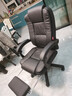顾家家居人体工学电脑椅 牛皮 家用可躺办公椅午休舒适老板椅大角度后仰 实拍图