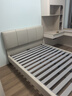 顾家家居（KUKA）布艺床京东家具双人床1.5米x2米9052月纱白高脚款床架京仓闪发 实拍图