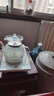立客全自动上水电热水壶茶盘功夫茶烧水壶煮茶烧水一体机茶具调温烧水器茶台保温壶茶壶电茶炉泡茶套装 1L LK-SHC26底部上水+玻璃壶套装+蓝光灯 实拍图