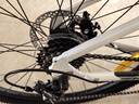 喜德盛山地自行车黑客380避震前叉21速禧玛诺变速X6铝合金车架通勤代步 白/黑色（26款） 15.5寸（建议身高150-165cm） 实拍图