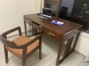 小木窝（XIAOMUWO）书桌 新中式实木书桌椅子组合电脑桌胡桃木书房办公桌办公室桌子 1.35米书桌+副柜 组装 晒单实拍图