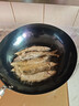 章丘铁锅正宗手工锻打铁锅无涂层物理不粘锅炒锅老式家用炒菜锅厨具轻音 标准版古法烤蓝(已干烧） 34cm 实拍图