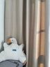 水星家纺免打孔窗帘遮光卧室高遮光布杆子全套隔音飘窗遮阳帘3.6x2.7m米色 实拍图