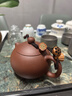 京橘茶壶盖挂绳紫砂壶防摔绳茶杯装饰精品手工编织功夫茶壶绳茶具配件 【西施壶款】咖啡色小号1个装 实拍图