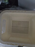 家の物语（KATEI STORY）日本双层洗菜沥水篮方形可伸缩洗菜盆洗水果盆厨房塑料盆滤水篮 实拍图