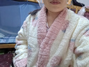 红豆居家（Hodohome）【加绒加厚】秋冬保暖印花女士开衫长袖睡衣套装甜美居家服可外穿 奶昔粉 S 女士160 实拍图