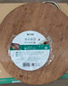 双枪黑金檀木整木切菜板加厚加大圆形砧板实木家用案板面板菜墩33*2.5 实拍图