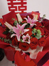来一客鲜花速递玫瑰百合鲜花送女友老婆生日礼物全国同城配送 19朵红玫瑰粉百合花束 实拍图