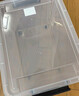禧天龙塑料衣物收纳箱玩具整理箱30L 透明 1个装 不带轮 实拍图