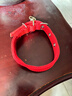 狗狗项圈脖圈脖套小型中型大型犬小狗哈士奇金毛泰迪颈圈宠物用品 加厚加宽一红色【旋转扣】 加厚两层单排孔（约2-15斤） 实拍图