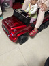 小果冻儿童电动车男女孩六轮仿奔驰大G四轮汽车可坐大人带宝宝六驱童车 烤漆红+六驱+皮座+软轮+12V10A电瓶+大礼包 实拍图