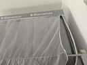半弦月宿舍床帘上下铺五层全遮光蚊帐一体式全封闭全包围大学生四季通用 暗灰色【四面遮光】0涂层 防蚊一体 190cm*90cm 【上铺三门加高110】 实拍图