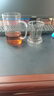 雅集玻璃杯加厚办公室带盖带把手带过滤大茶杯 茶水分离男士泡茶杯 实拍图
