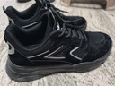 回力 Warrior 男鞋增高皮革拼接透气网面休闲鞋 户外耐磨徒步运动鞋 WXY(JS)-0561 黑色 41 实拍图